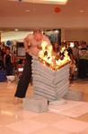 12 concrete slabs at once takes just a little Chi and effort!