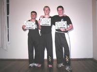 Gary, Peter and Rob - happy after their test!