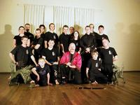 The Club photograph presented to the Head Abbot of the Shaolin Monastery with thanks for allowing his Monks to share their Way.