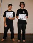 Shane Madden and Matt Rudd made a good go of their grading to White sash - well done gentlemen!