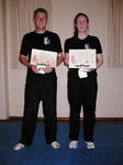 James and Deborah with their certificates and first Sashes