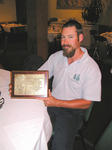 Andrew Moorby, with the 2007 Niket Rewal Award for fllowing the Way of the White Dragon