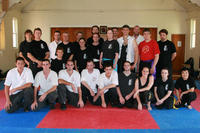 Participants in Sifu Scuffell's Seminar on White Crane - Day One