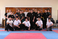 Shr Fu Scuffell and his White Crane Family Members (front) with course participants