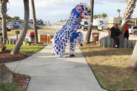 Master Riddick's Lion Dance performs 