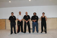 Master Luciano with the Australian Dragons - L-R: Wasu Bernard Kilimnik; Master Patrick Bellchambers; Grandmaster Hardy; Master Luciano, and Sifu Elinor Jean.